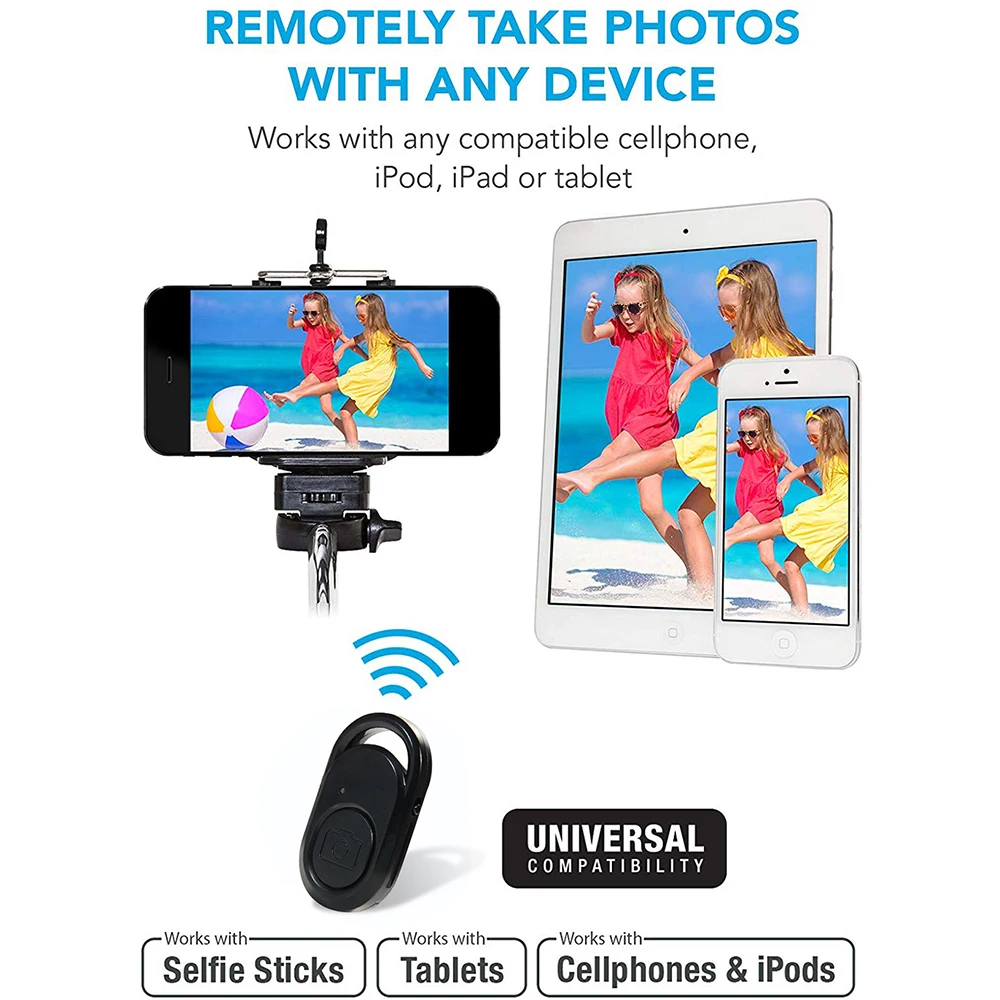 Wireless Remote Shutter Release Phone Tripod Stand Bluetooth-compatible Selfie Stick Remote Control Shutter Camera Controller